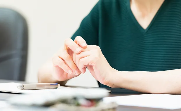 カウンセリングを受けている画像